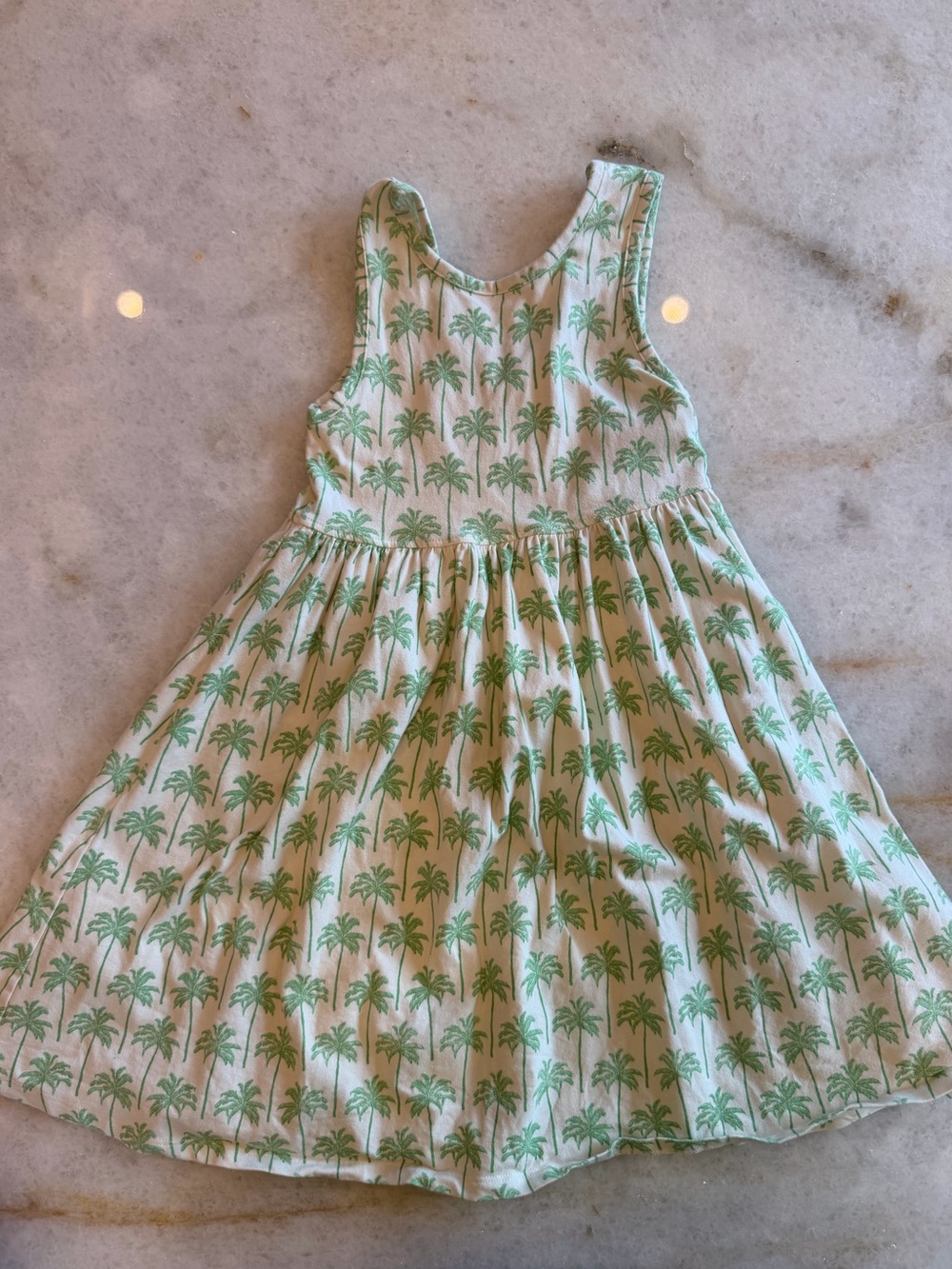 Pink Chicken Girls Dress - Palm Trees - Sz 6